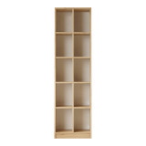 Librari Oteca me 10 rafte pakoworld në lis 51.1x25.4x180cm