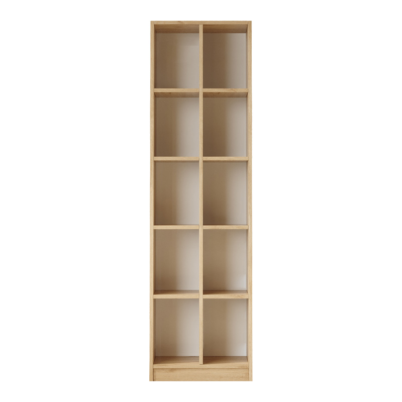 Librari Oteca me 10 rafte pakoworld në lis 51.1x25.4x180cm