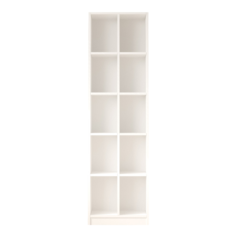 Librari Oteca me 10 rafte pakoworld në nuancë të bardhë 51.1x25.4x180cm