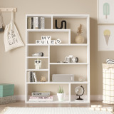 Bibliotekë Decora pakoworld në nuancë të bardhë 90x22x123.6cm