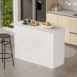 Tavolinë kuzhine-banak Kogile pakoworld në nuancë të bardhë 120x60x88.2cm