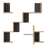 Raft muri Verso pakoworld dushk me ngjyrë antracit 99.4x14.5x103cm