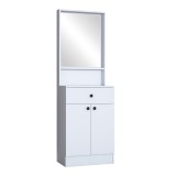 Mobilje hyrjeje Rockder pakoworld melamine e bardhë 60x35.5x182.8cm
