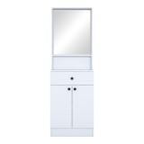 Mobilje hyrjeje Rockder pakoworld melamine e bardhë 60x35.5x182.8cm