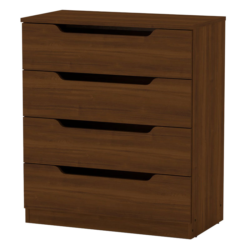 Komodin me 4 sirtarë Azenor pakoworld arrë 72x38x83cm