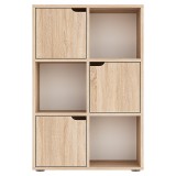 Bibliotekë Bookel pakoworld në ngjyrë sonoma 59.5x27.5x89cm
