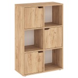 Raft librash Bookel pakoworld në ngjyrë lisi 59.5x27.5x89cm