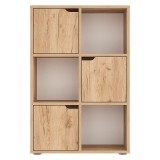 Raft librash Bookel pakoworld në ngjyrë lisi 59.5x27.5x89cm