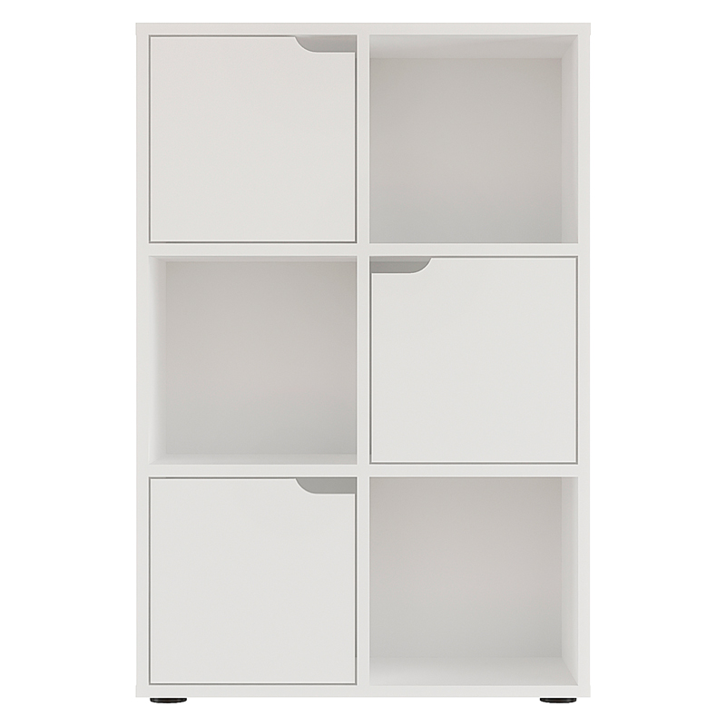 Bibliotekë Bookel pakoworld në ngjyrë të bardhë 59.5x27.5x89cm