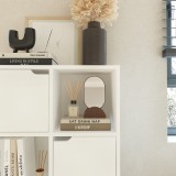 Bibliotekë Bookel pakoworld në ngjyrë të bardhë 59.5x27.5x89cm