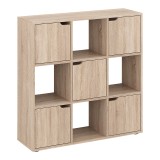 Bibliotekë Bookel pakoworld në ngjyrë SONOMA 88.5x27.5x89.3cm