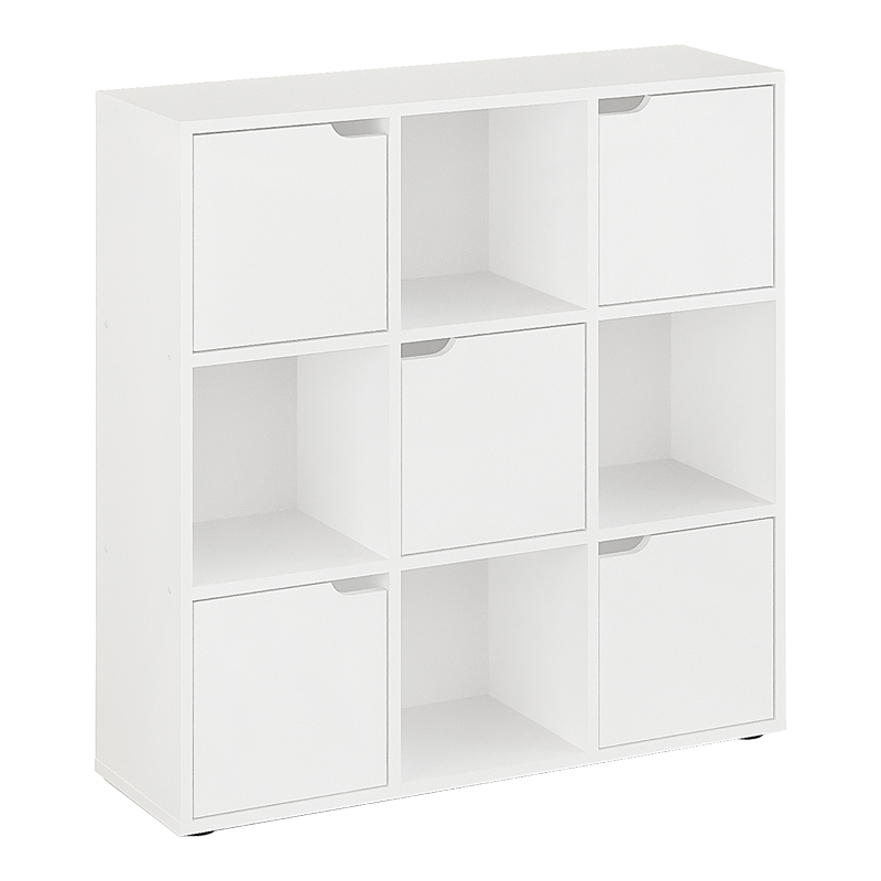 Bibliotekë Bookel pakoworld në ngjyrë të bardhë 88.5x27.5x89.3cm