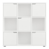 Bibliotekë Bookel pakoworld në ngjyrë të bardhë 88.5x27.5x89.3cm