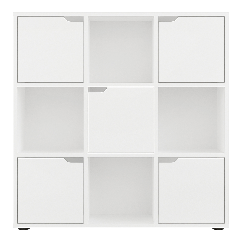 Bibliotekë Bookel pakoworld në ngjyrë të bardhë 88.5x27.5x89.3cm