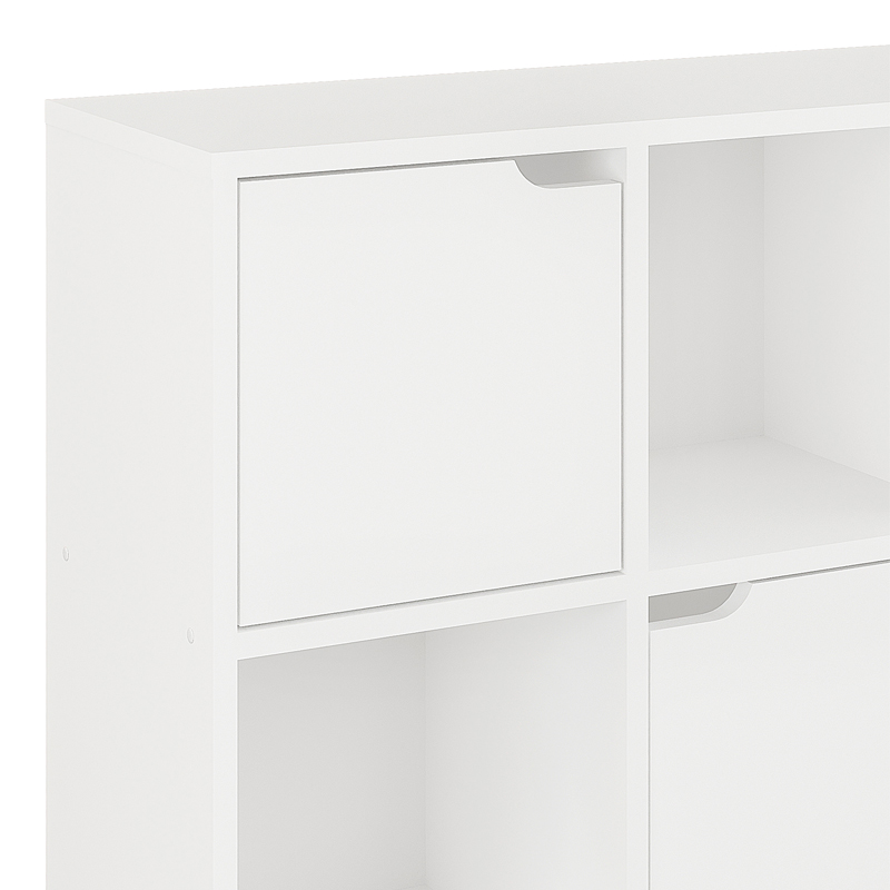 Bibliotekë Bookel pakoworld në ngjyrë të bardhë 88.5x27.5x89.3cm