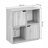 Bibliotekë Bookel pakoworld në ngjyrë SONOMA 59.6x27.5x60.4cm