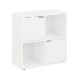 Bibliotekë Bookel pakoworld në ngjyrë të bardhë 59.6x27.5x60.4cm