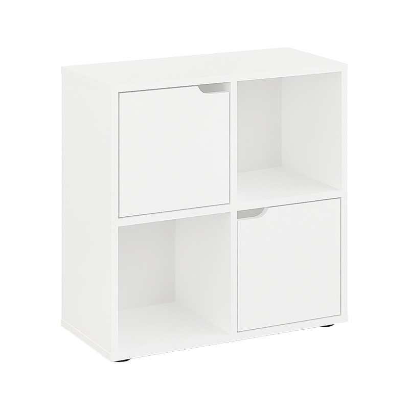 Bibliotekë Bookel pakoworld në ngjyrë të bardhë 59.6x27.5x60.4cm