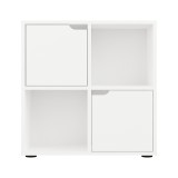 Bibliotekë Bookel pakoworld në ngjyrë të bardhë 59.6x27.5x60.4cm