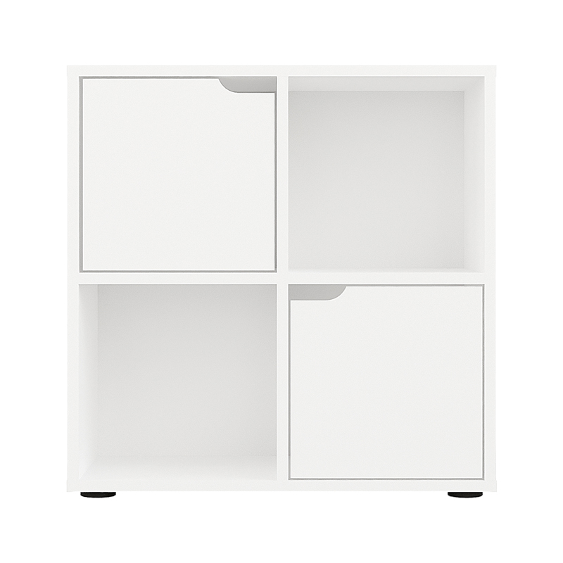 Bibliotekë Bookel pakoworld në ngjyrë të bardhë 59.6x27.5x60.4cm