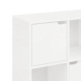 Bibliotekë Bookel pakoworld në ngjyrë të bardhë 59.6x27.5x60.4cm