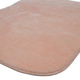 Tapet banjoje PWC-0055 pakoworld set 2 copë mikrofibër rozë 90x60cm