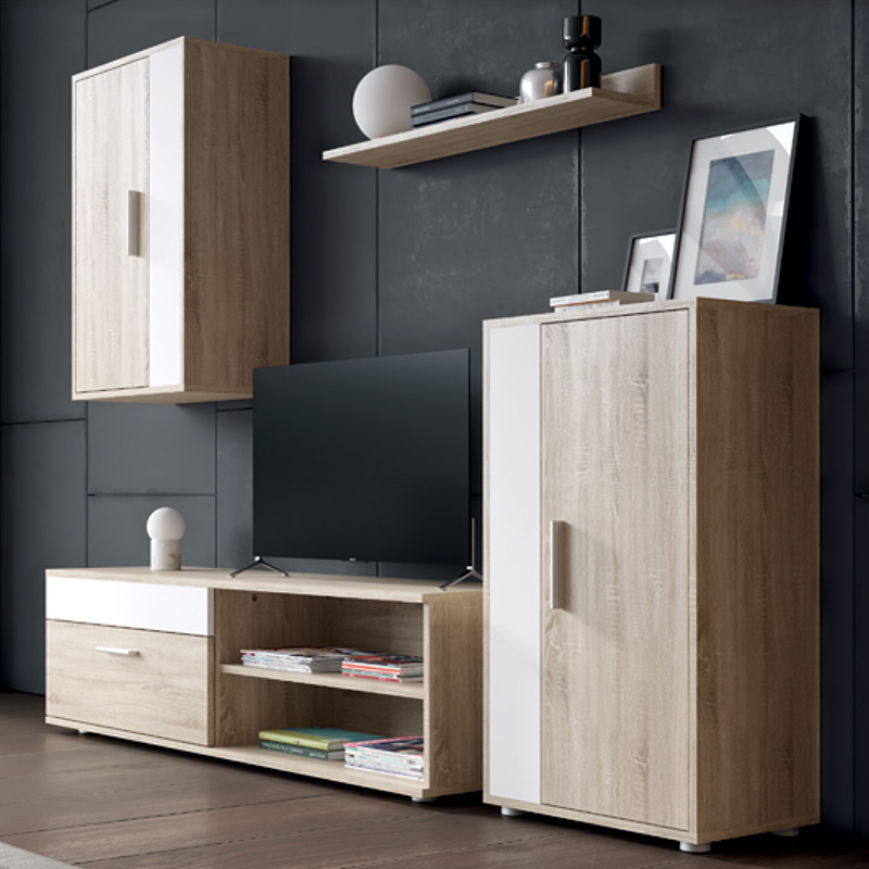 Njësi TV Zafira pakoworld sonoma-e bardhë 190x35x190cm