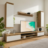 Njësi TV Sandro pakoworld arrë-e bardhë 175x37x160cm