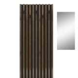 Mobilje hyrjeje Arika pakoworld e bardhë-SONOMA 100x37x199.5cm