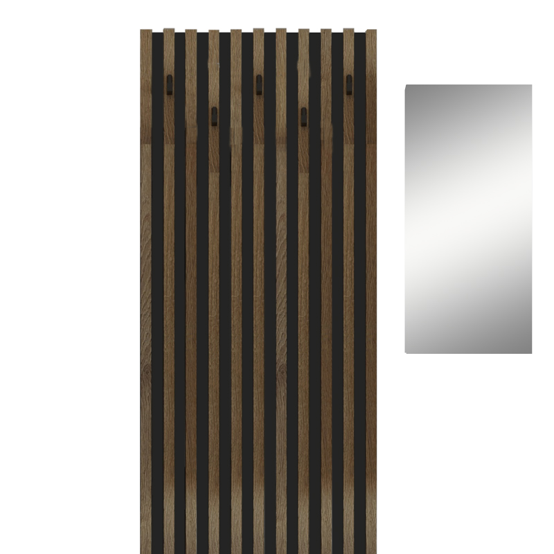 Mobilje hyrjeje Arika pakoworld e bardhë-SONOMA 100x37x199.5cm