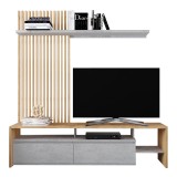 Set dhome ndenjeje Neo pakoworld në ngjyrë lis-gri 190x40x200cm