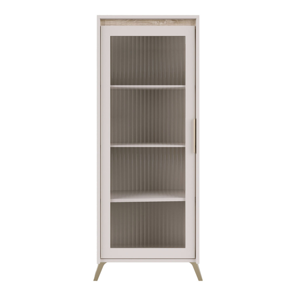Vitrín Belka pakoworld krem me OAK 55.6x45x152.6cm