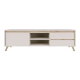 Mbajtëse TV Belka pakoworld krem me OAK 155x45x53.6cm
