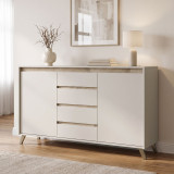Bufe Belka pakoworld krem me OAK 155x45x93.7cm