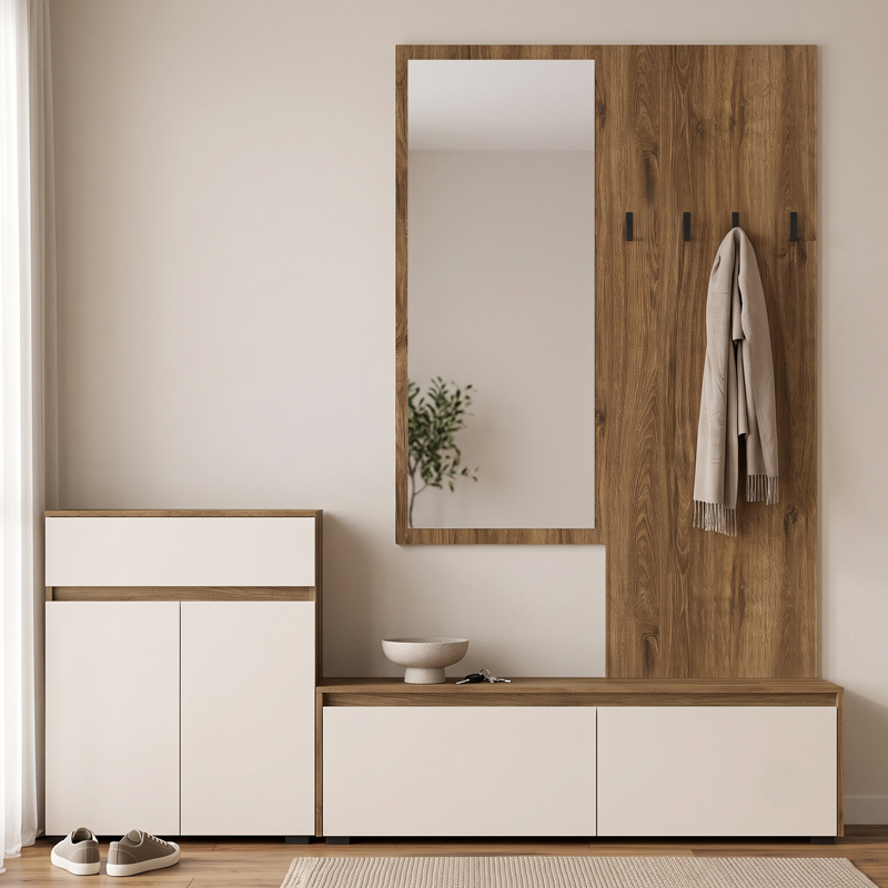 Njësi hyrjeje Ansia pakoworld OAK arrë 210x44.7x175cm