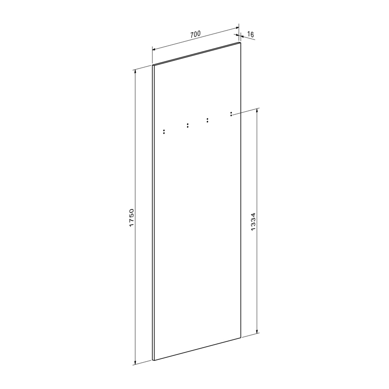 Njësi hyrjeje Ansia pakoworld OAK arrë 210x44.7x175cm