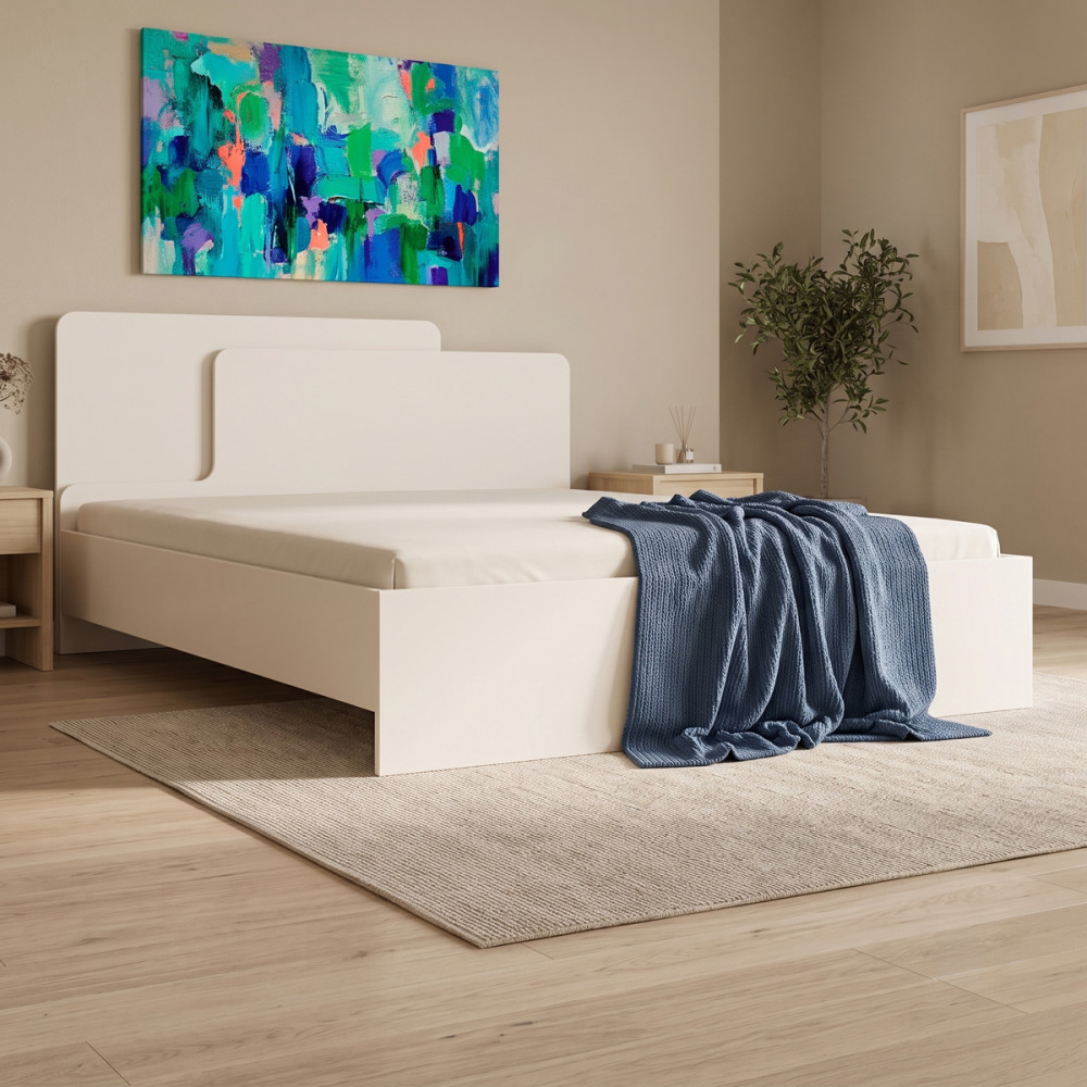 Krevat dopio Lucabel pakoworld krem 160x200cm