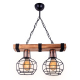 Ndriçues tavani me 2 drita PWL-1033 pakoworld E27 arre-i zi 40x15x60cm