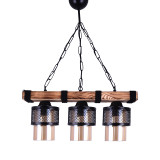Ndriçues tavani me 3 drita PWL-1046 pakoworld E27 i zi-arre 50x15x65cm