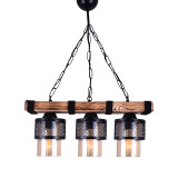 Ndriçues tavani me 3 drita PWL-1046 pakoworld E27 i zi-arre 50x15x65cm