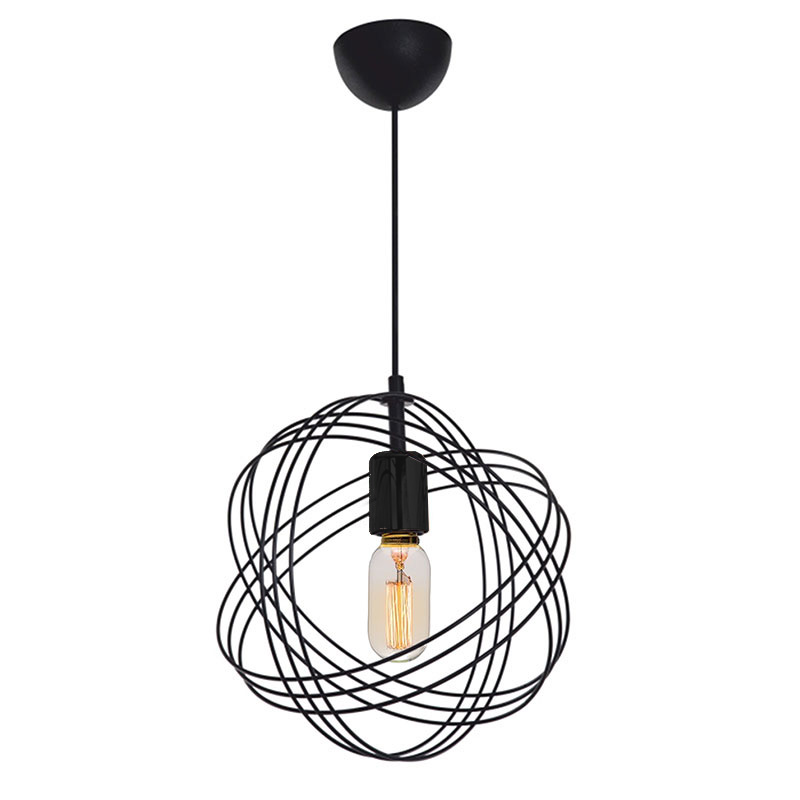 Ndriçues tavani Idris pakoworld E27 i zi D30x75cm