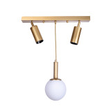 Ndriçues tavani Barten pakoworld E27 metal i artë 50x15x55cm