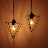 Llambë tavani me dy drita Tebour pakoworld E27 metal i zi 30x30x70cm