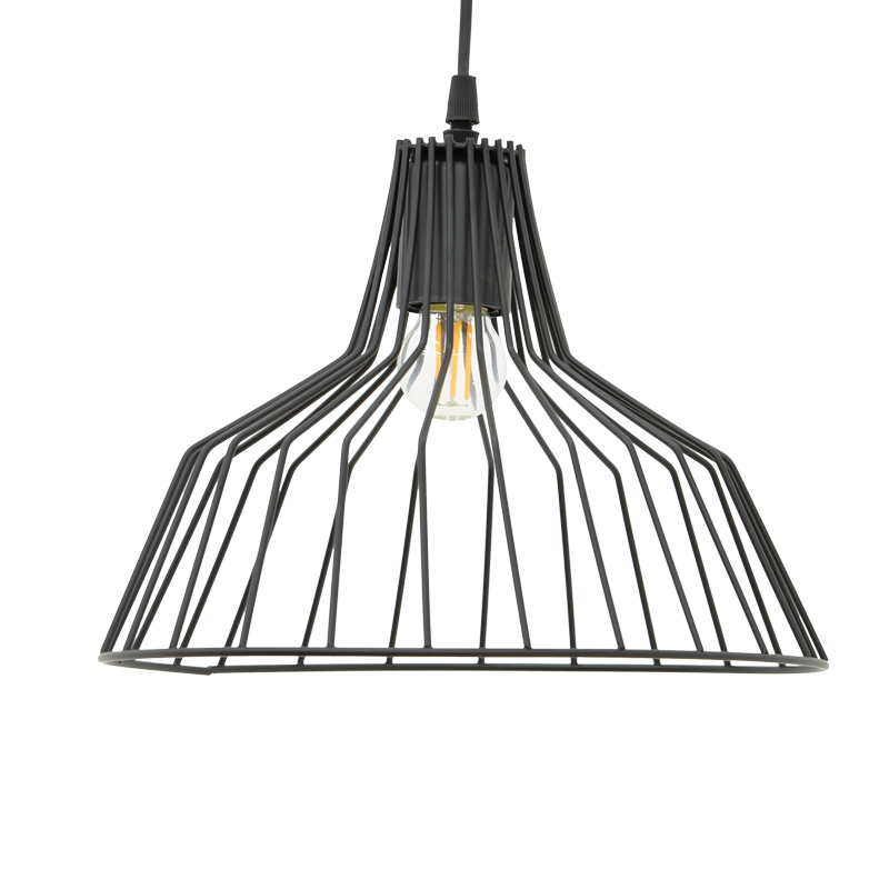 Llambë tavani Derbea pakoworld E27 metal i zi D25x70cm