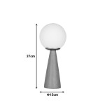 Llamba tavoline Seziko pakoworld E27 në nuancë natyrale D15x37cm