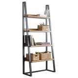 Bibliotekë Ryder pakoworld arrë-e zezë 75x36x185cm