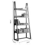 Bibliotekë Ryder pakoworld arrë-e zezë 75x36x185cm