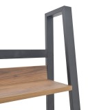 Bibliotekë Ryder pakoworld arrë-e zezë 75x36x185cm