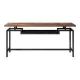 Konsolë Onole pakoworld në arrë - metal i zi 180x35x82cm