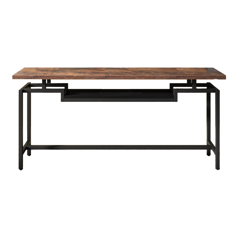 Konsolë Onole pakoworld në arrë - metal i zi 180x35x82cm